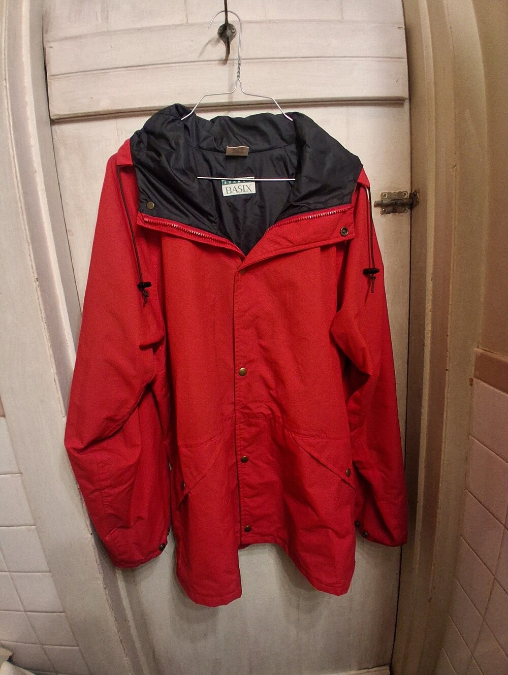 Sunny's Basix Red Hooded Raincoat